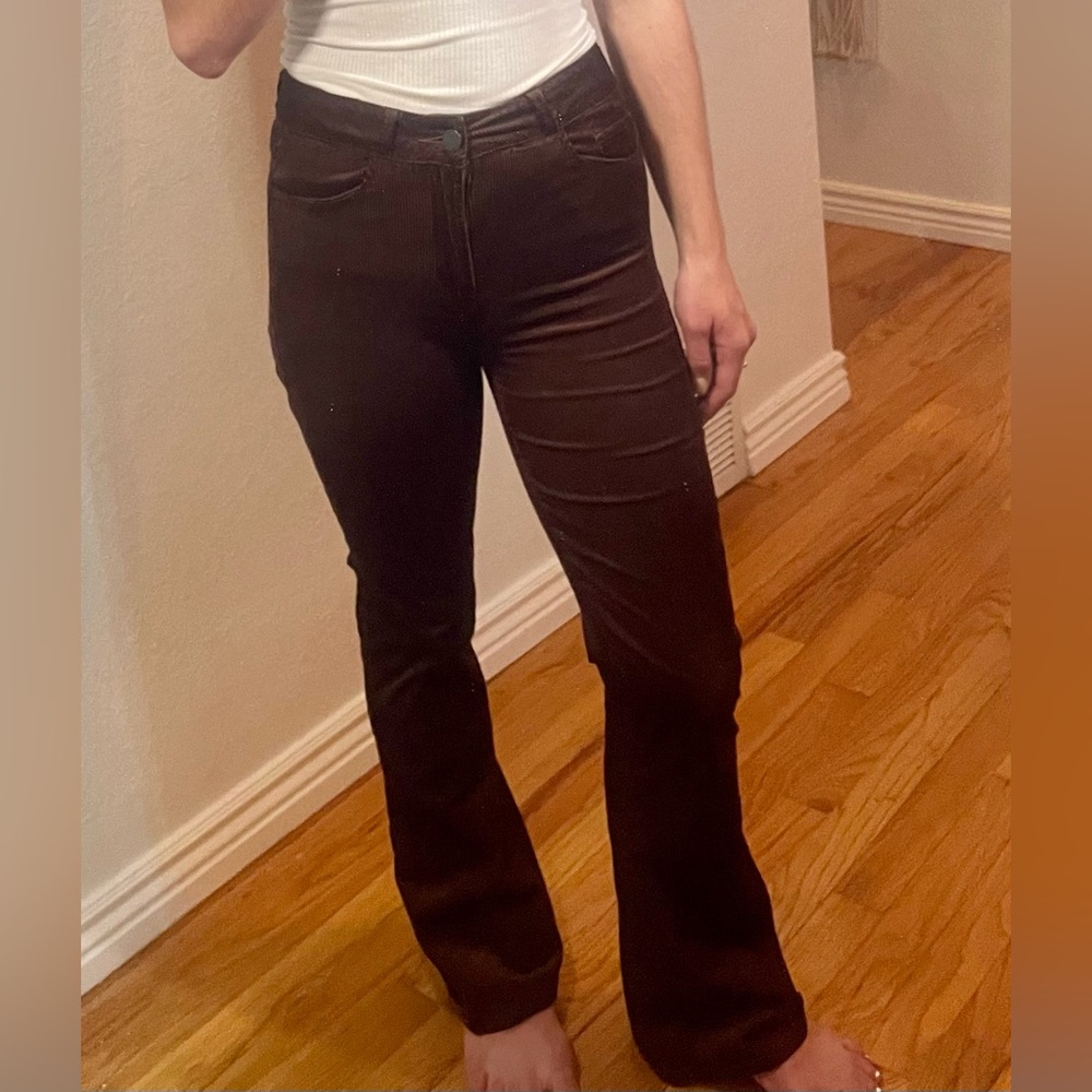 Paige Brown Corduroys - Low Waist Flare